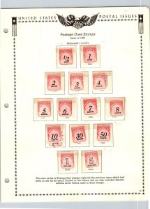 KAPPYSTAMPS US POSTAGE DUE SCOTT J88-101 MNH CV $25 200-32 (NOT SHIPPED ON PAGE)