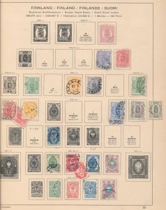 Finland 1860s/1940s Used Collection on Pages (90+Items) ZK702