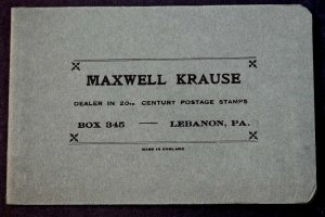 Liechtenstein Stamp Collection MNH 13 in Maxwell Krause Stamp Dealer Sleeve