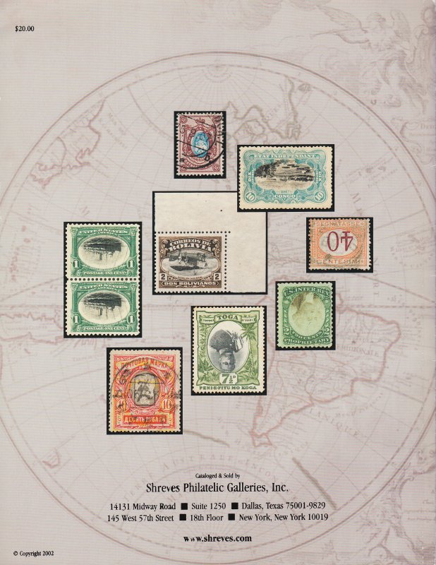 The Peter Balner Collection of Inverted Center Stamps of the World. 2002 Auction