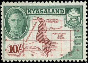 Nyasaland Protectorate Scott #80 Mint No Gum