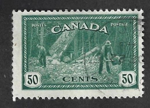 Canada Scott #272 50c Used Logging BC 2020 CV $1.75