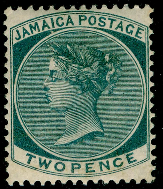 JAMAICA SG20a, 2d slate, LH MINT. Cat £110. WMK CA.