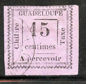 Guadeloupe # j8, Used