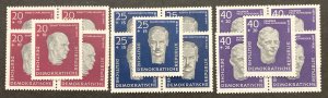 Germany DDR 1957 #b33-5, Wholesale Lot of 5, MNH, CV $4.25