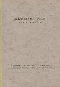 Philatelic Literature Liechtenstein the 1920 issue by H S Hughes booklet