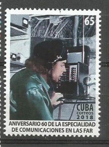dCuba 2018 60th Anniv. FAR Communications Che Guevara 1v MNH-
