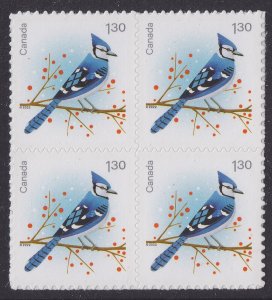 Canada 3366 Christmas Holiday Birds Blue Jay $1.30 block 4 MNH 2022