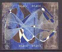 United Nations (NY) 1993 Int Peace Day se-tenant block of...