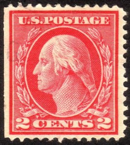 1912, US 2c, Washington, Used, Light cancel, Sc 406