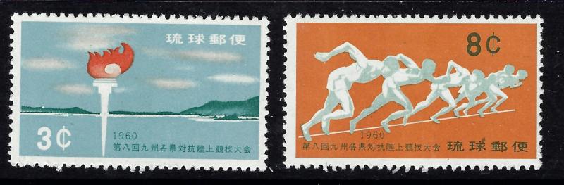 Ryukyu Is 72-73 MNH 1960 Sports