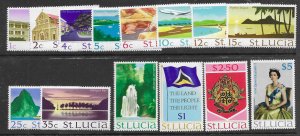 St Lucia 261-74   1970  set 14  fvf mint nh