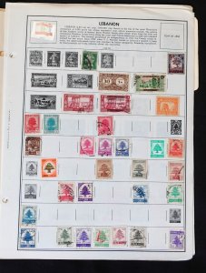 Lebanon Mint & Used Stamp Collection 03 on Album Pages ZAYIX 0324L0143