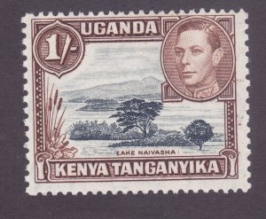 Kenya Uganda & Tanzania 80a Mint 1sh Yellow Brown & Gray Perf 13x11½
