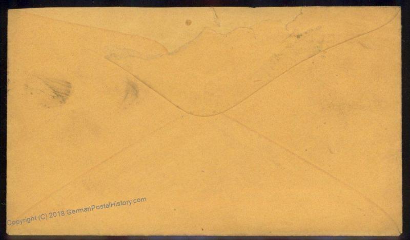 Virginia 1872 Hermitage VA Cancel DPO Helbock R5 Cover 92344