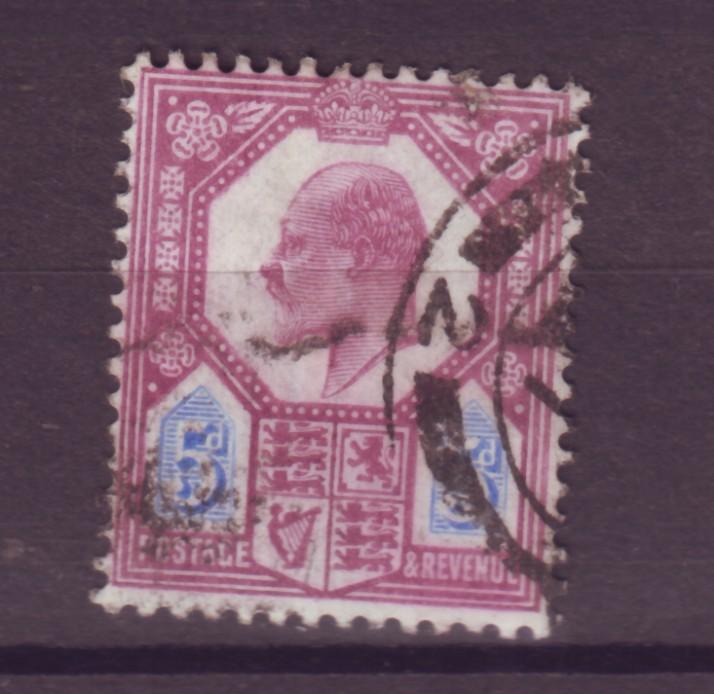 J17662 JLstamps 1902-11 great britain used #134 KEVII