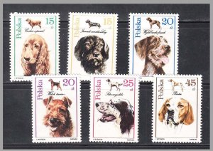 POLAND - 1989 DOGS / PET ANIMALS - 6V - MINT NH