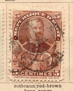 Haiti 1898 Early Issue Fine Used 5c. NW-238871