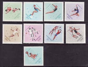 Hungary-Sc#1695-1703-unused NH set-Sports-Int'l Collegiate Championships...