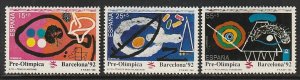 Spain 1991 MNH Stamps Scott B184-186 Sport Olympic Games Tennis