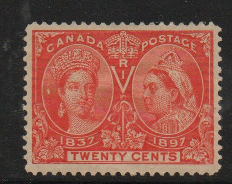 Canada Sc 59 1897 20c vermilion Victoria Jubilee stamp mint