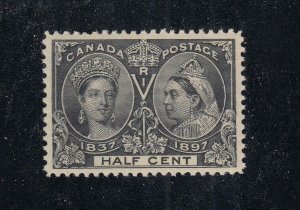 CANADA # 50 XF-MNH 1/2cts DIAMOND JUBILEE CAT VALUE $420++