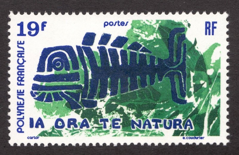 1975 French Polynesia Sc #286 - 19F  IA ORA TE NATURA  MNH stamp Cv$10