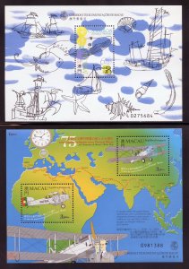 Macao 16 MNH Different  S/S's from 1999-2000,  968//1027  SCV $45.75.