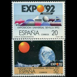 SPAIN 1987 - Scott# 2540-1 Seville Expo. Set of 2 NH