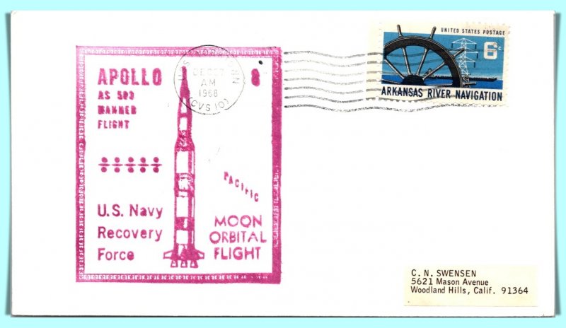 U.S. Navy Recovery Force Apollo 8 U.S.S. Yorktown FDC