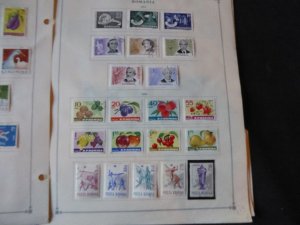 Romania 1962-1965 Stamp Collection many on Scott Intl Album Pages