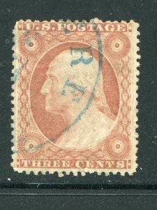 USA #25  Used  blue cancel    - Lakeshore Philatelics