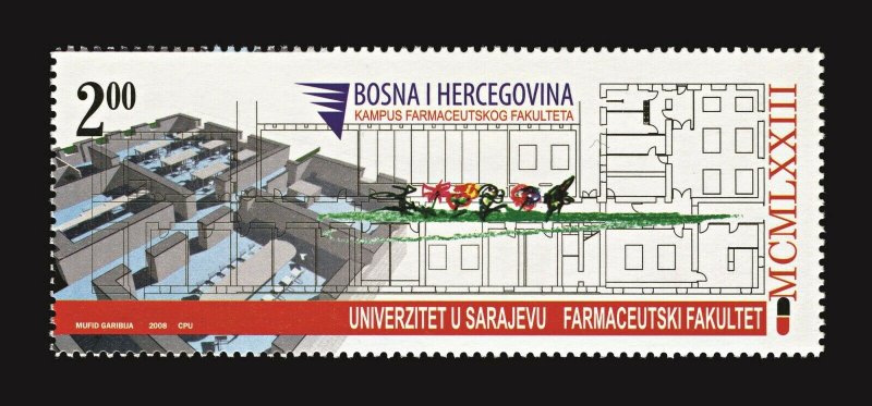 BOSNIA&HERZEGOVINA / 2008 - Science Campus of the School of Pharmacy, MNH 