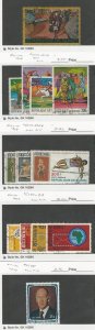 Guinea, Postage Stamp, #C100, C101-4, C110-1A, C120-3, C145 Used, 1968-79