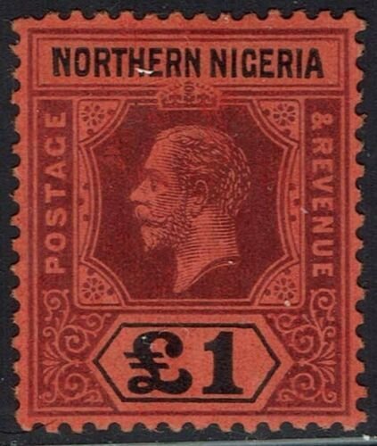 NORTHERN NIGERIA 1912 KGV £1 