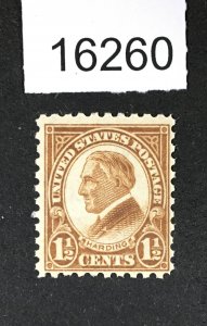 MOMEN: US STAMPS # 582 MINT OG NH LOT #16260