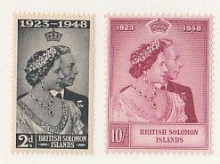 SOLOMAN ISLANDS #82-3 MINT HINGED COMPLETE