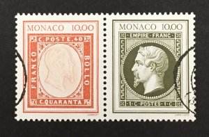 Monaco 1992 #1841a-b, Postal Museum, MNH.