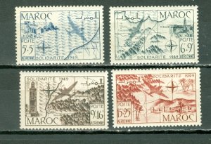 FRENCH MOROCCO 1950  AIR SEMI-POSTALS #CB36-39 ...SET MNH...$9.60