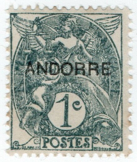 (I.B) Andorra Postal : Andorre 1c