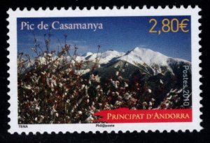 (French) Andorra Scott 668 MNH** Casamanya Peak stamp