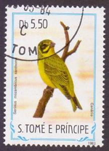 St. Thomas and Prince  1983  used  733  birds 5.50d.     #