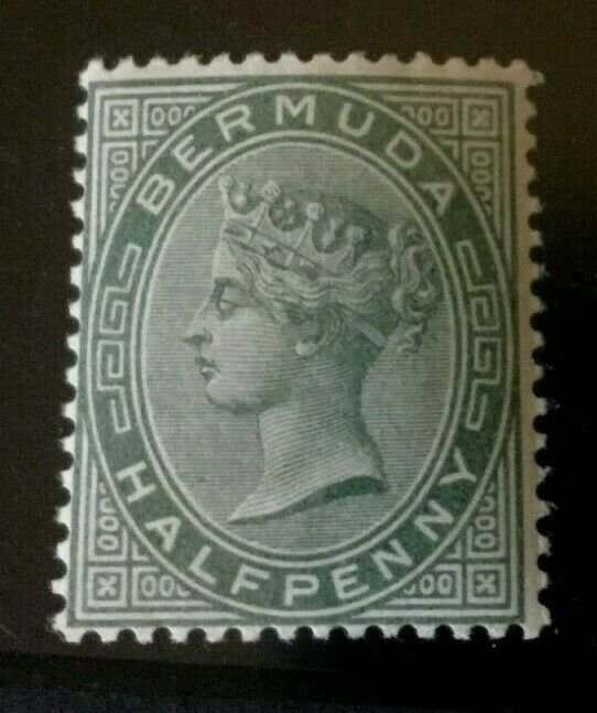 Bermuda: 1883 Queen Victoria halfpenny, dull green SG 21, unmounted mint