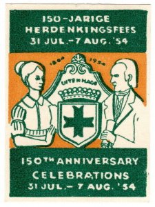 (I.B) South Africa Cinderella : 150th Anniversary Celebrations (Uitenhage 1954)