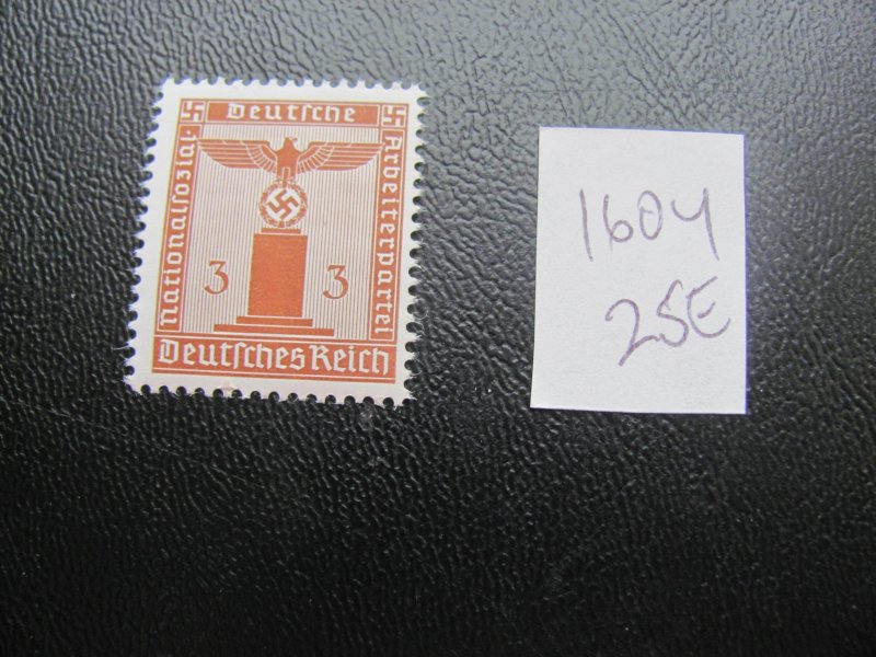 GERMANY 1942 MNH MI. 160Y DIFFERENT GUM VF 25 EUROS (124)