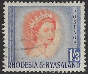 Rhodesia & Nyasaland # 150  QE II - 1sh3d   (1) VF Used