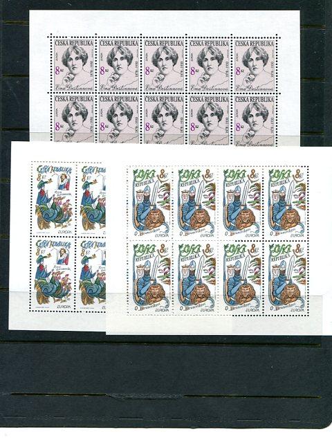 Czech Republic 1996/7  Europa sheets Mint VF NH