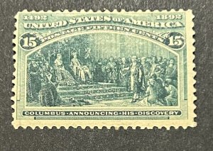 US Scott #238 F/VF Mint LH CV $200/ Price $38 + $2 shipping