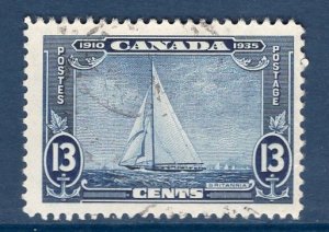 Canada   #216  used  1935   Yacht Brittanica  13c