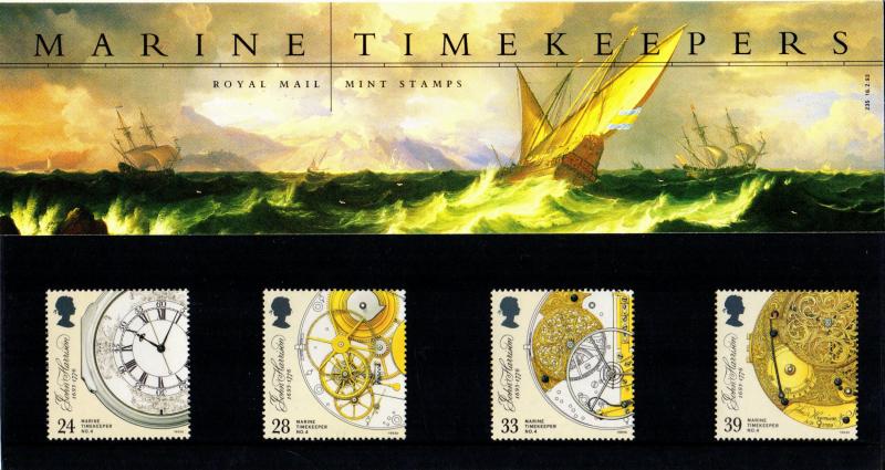 PRESENTATION PACK PP204 1993 - MARINE TIMEKEEPERS (printed no.235)